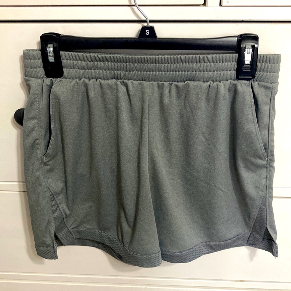 Grey athletic shorts